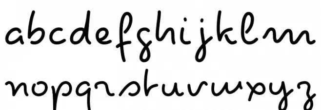 Pecita Schriftart Kleinbuchstaben