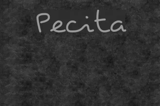 Pecita Font examples