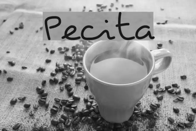 Pecita Font examples
