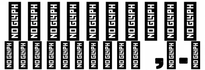 Peckham Press Trial Font OTHER CHARS