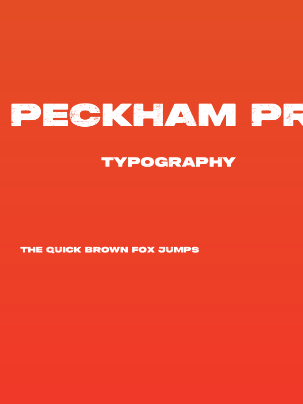 Peckham Press Trial Poster