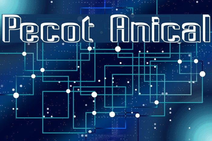 Pecot Anical Font examples