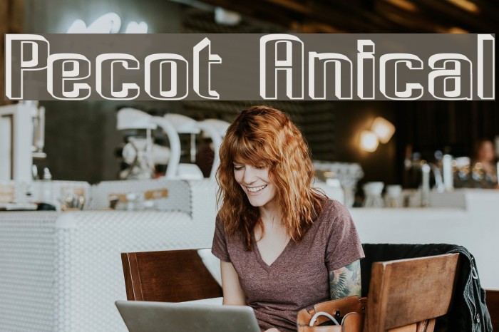 Pecot Anical Font examples