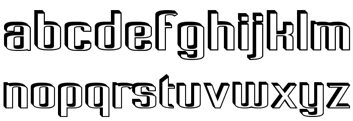 Pecot Anical Font LOWERCASE