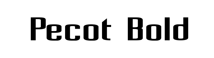 Pecot Bold Font