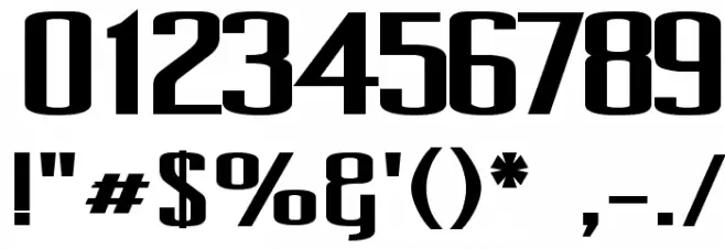 Pecot Bold Font OTHER CHARS