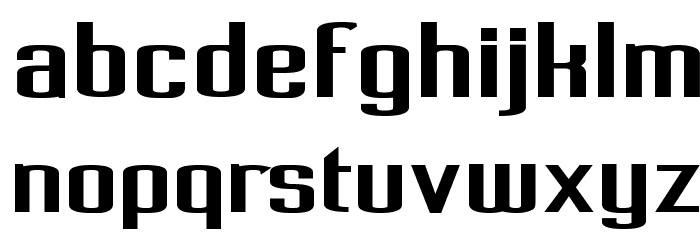 Pecot Bold Font LOWERCASE