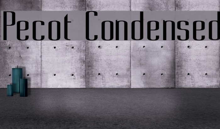 Pecot Condensed Font examples