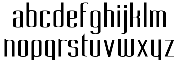 Pecot Condensed Font LOWERCASE