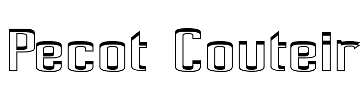Pecot Couteir  Descarca Fonturi Gratis