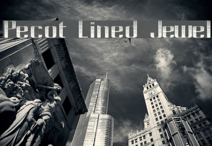 Pecot Lined Jewel Font examples