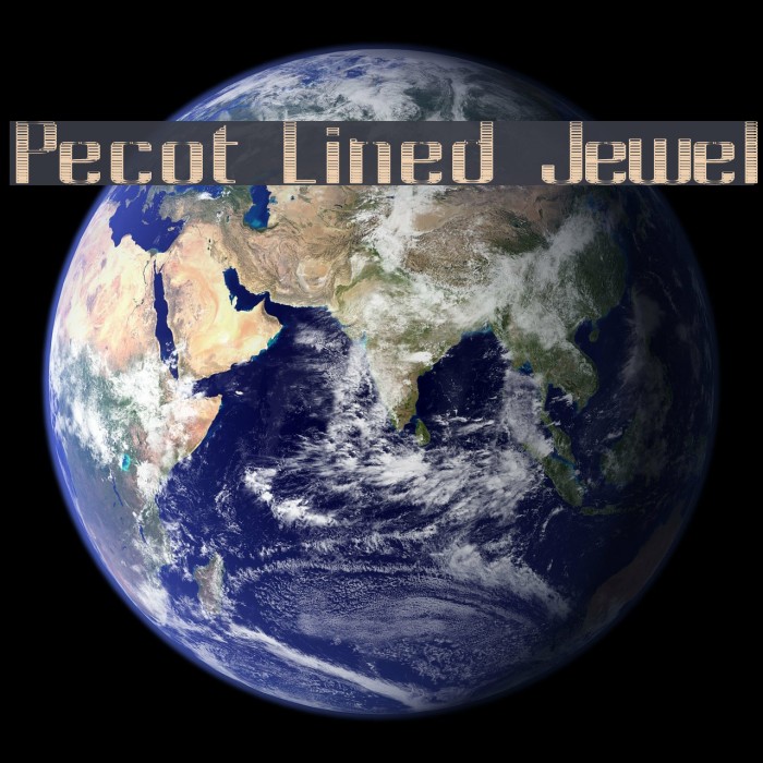 Pecot Lined Jewel Font examples