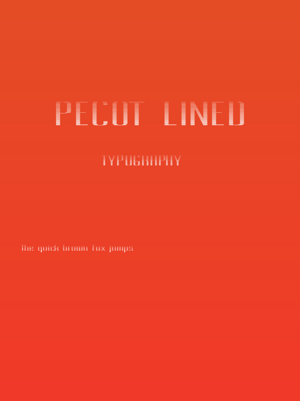 Pecot Lined Poster