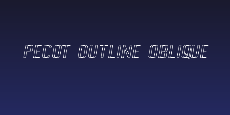 Pecot Outline Oblique Social Header