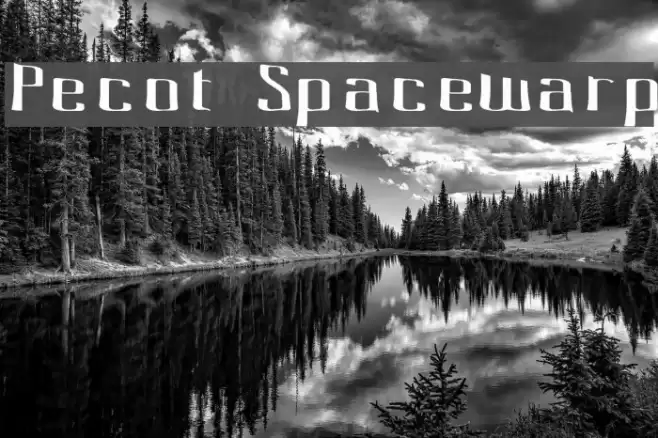 Pecot Spacewarp Schriftart examples
