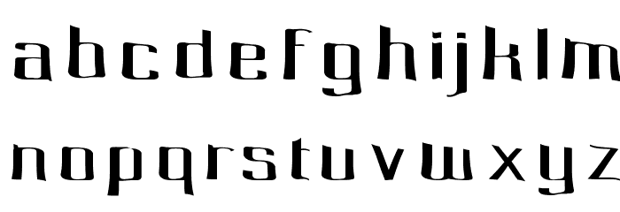 Pecot Spacewarp Schriftart Kleinbuchstaben