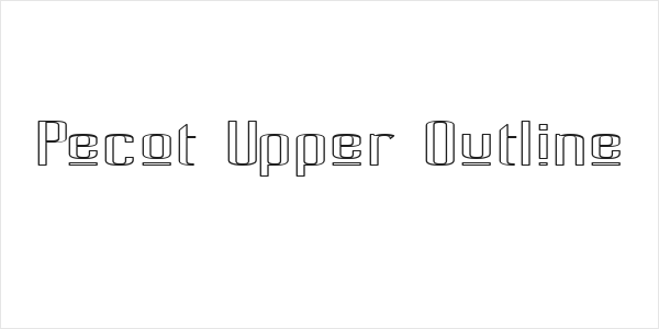 Pecot Upper Outline Logo