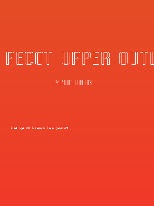 Pecot Upper Outline Poster