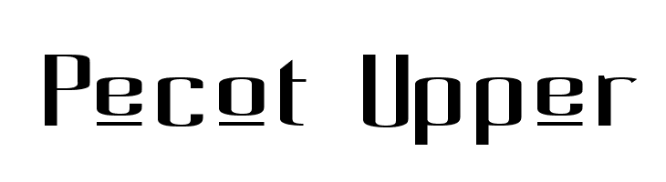 Pecot Upper Font