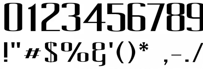 Pecot Upper Font OTHER CHARS