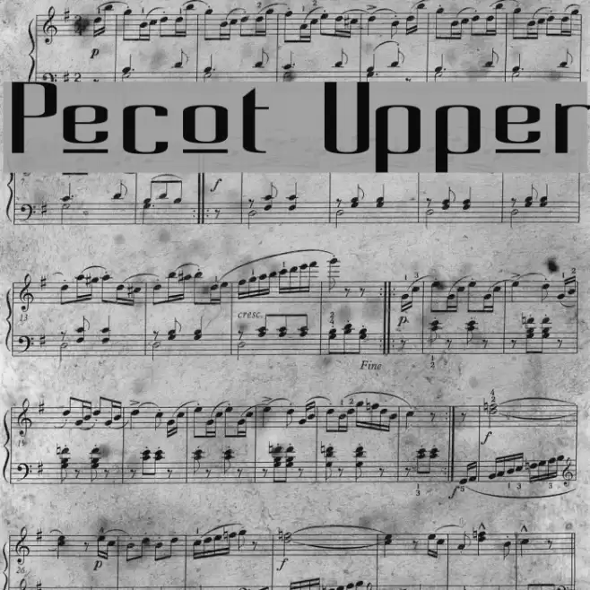 Pecot Upper Font examples