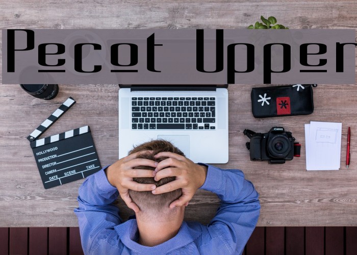 Pecot Upper Font examples
