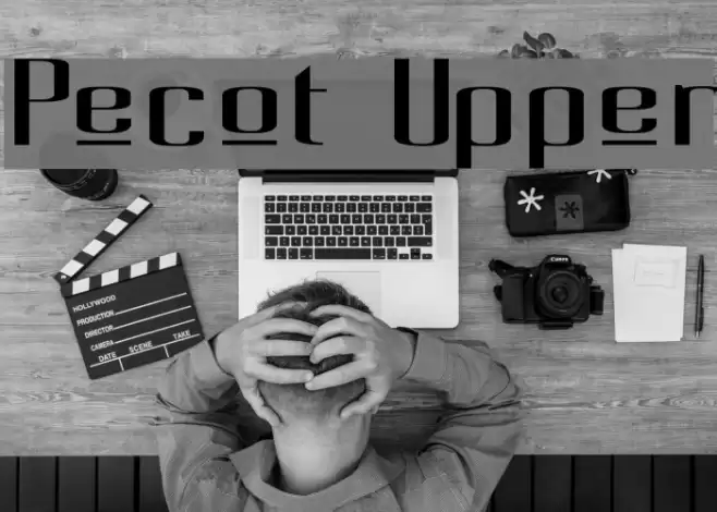 Pecot Upper Font examples
