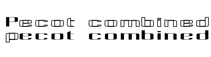 Pecot combined  Descarca Fonturi Gratis