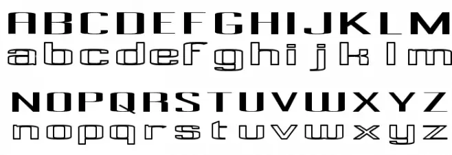Pecot combined 字体 大写