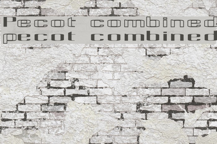 Pecot combined Font examples