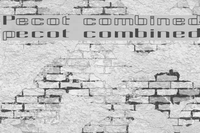Pecot combined Schriftart examples