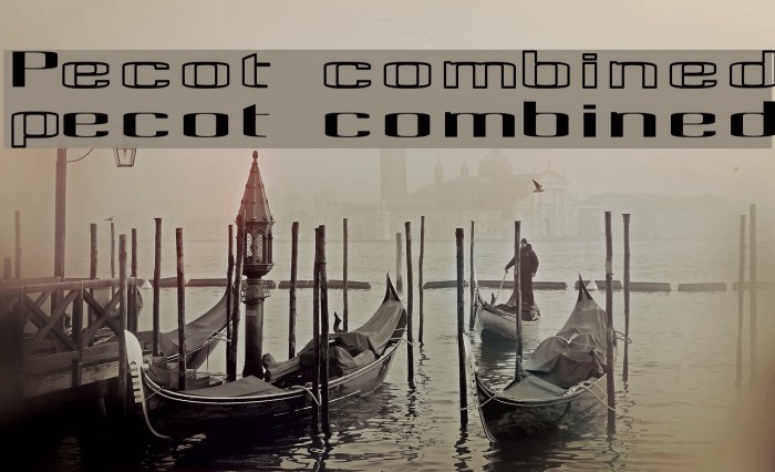 Pecot combined Font examples