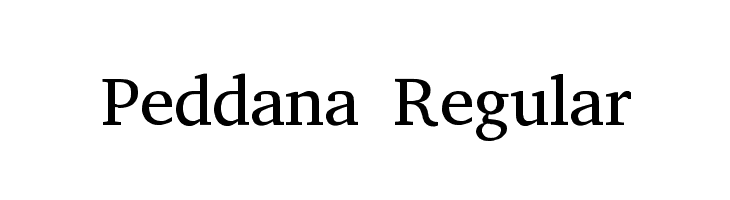Peddana Regular Font