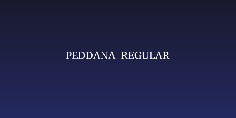 Peddana Regular Social Header