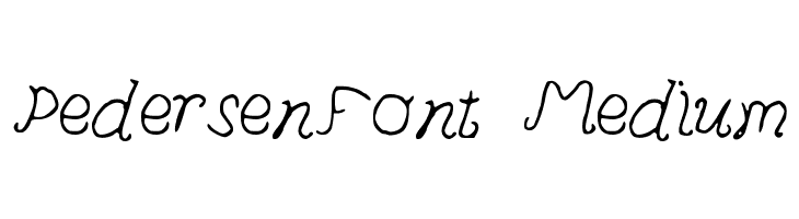 PedersenFont Medium Font