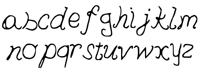 PedersenFont Medium Font LOWERCASE