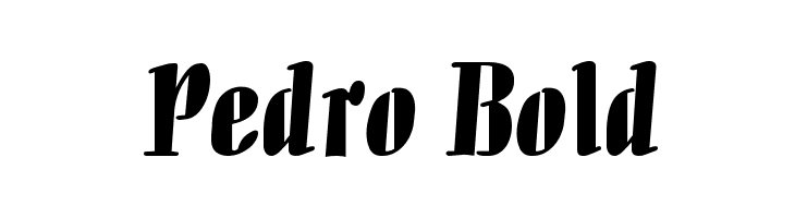 Pedro Bold  Descarca Fonturi Gratis
