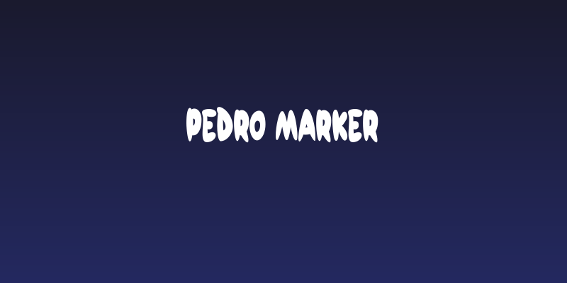 Pedro Marker Social Header