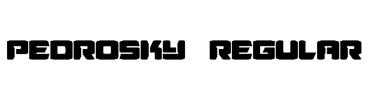 Pedrosky Regular  لخطوط تنزيل