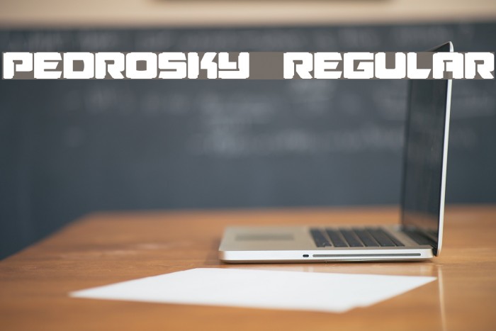 Pedrosky Regular Fonte examples