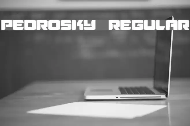 Pedrosky Regular Fonte examples