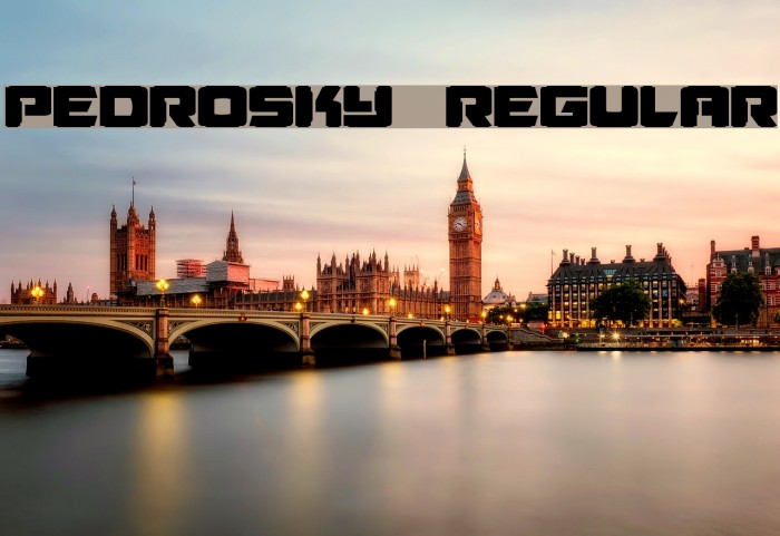 Pedrosky Regular Fonte examples