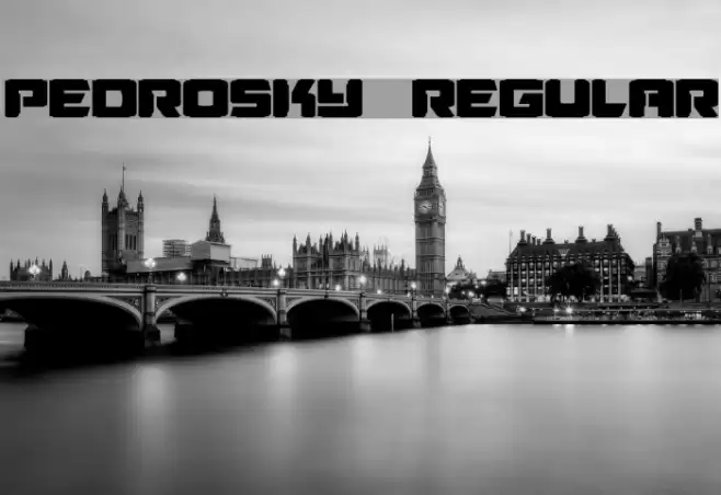 Pedrosky Regular Fonte examples