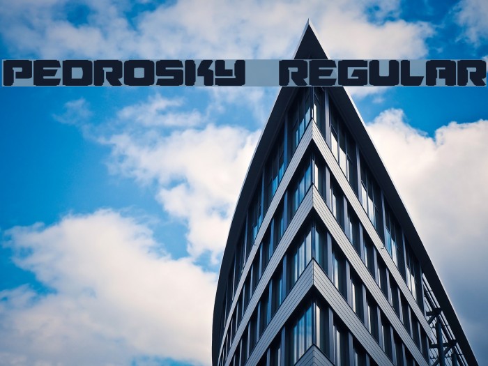 Pedrosky Regular Fonte examples