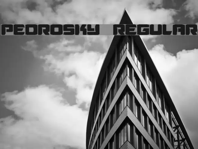 Pedrosky Regular Fonte examples