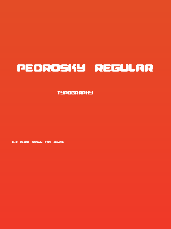Pedrosky Regular Poster