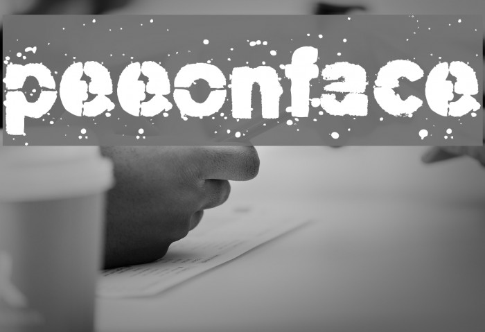 Pee_on_face Font examples