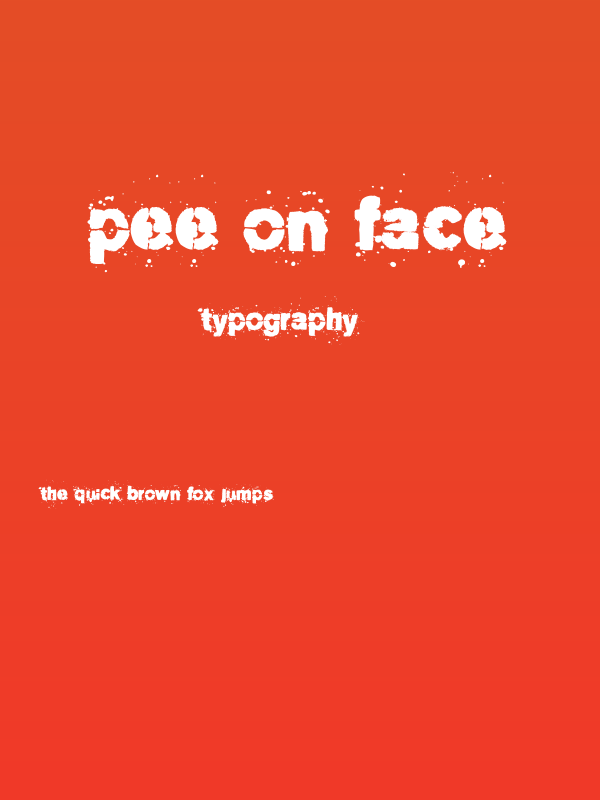 Pee_on_face Poster