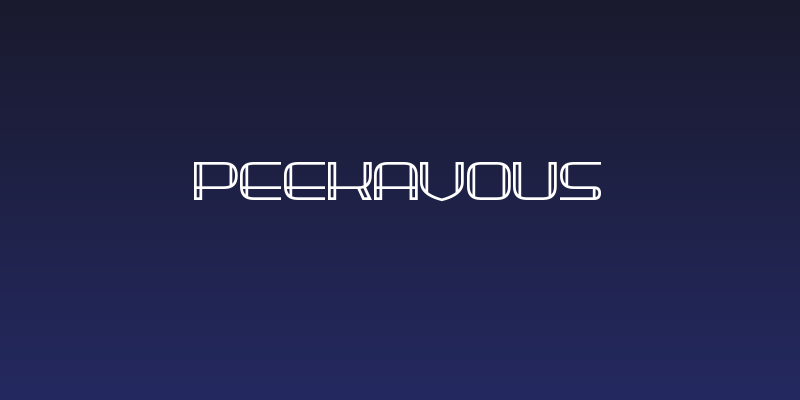 Peekavous Social Header