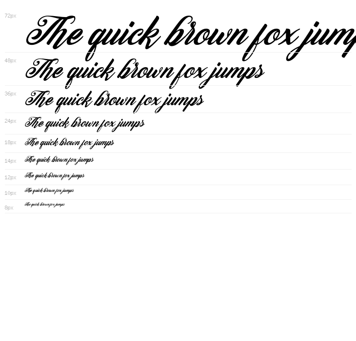 Peenguin Italic Waterfall